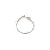 18KT White Gold Twist Diamond Ring