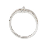 18KT White Gold Marquise Diamond V-Shaped Channel-Set Band