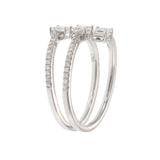 18KT White Gold Diamond Wrap Ring