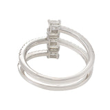 18KT White Gold Diamond Wrap Ring