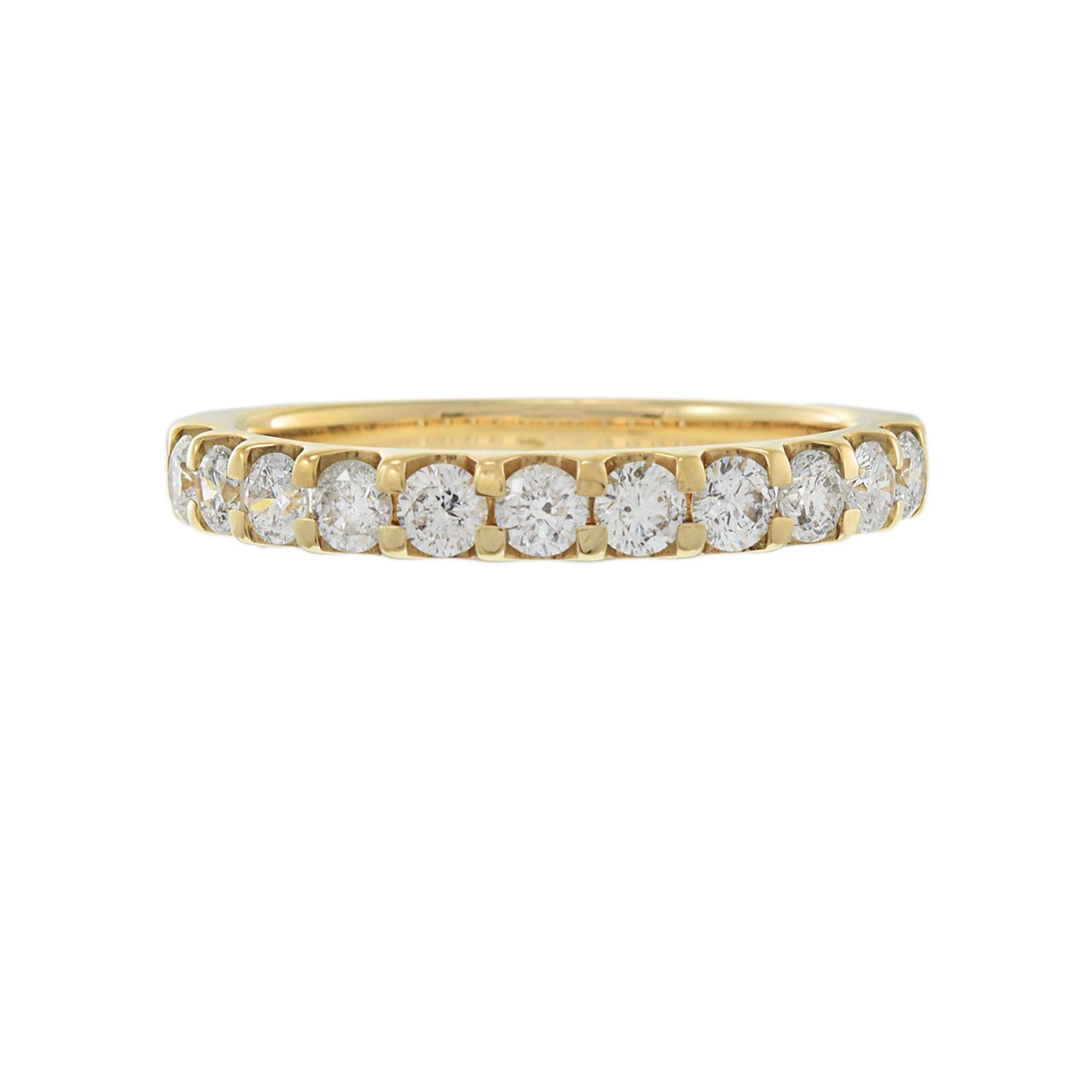 14KT Yellow Gold Prong Set Diamond Band