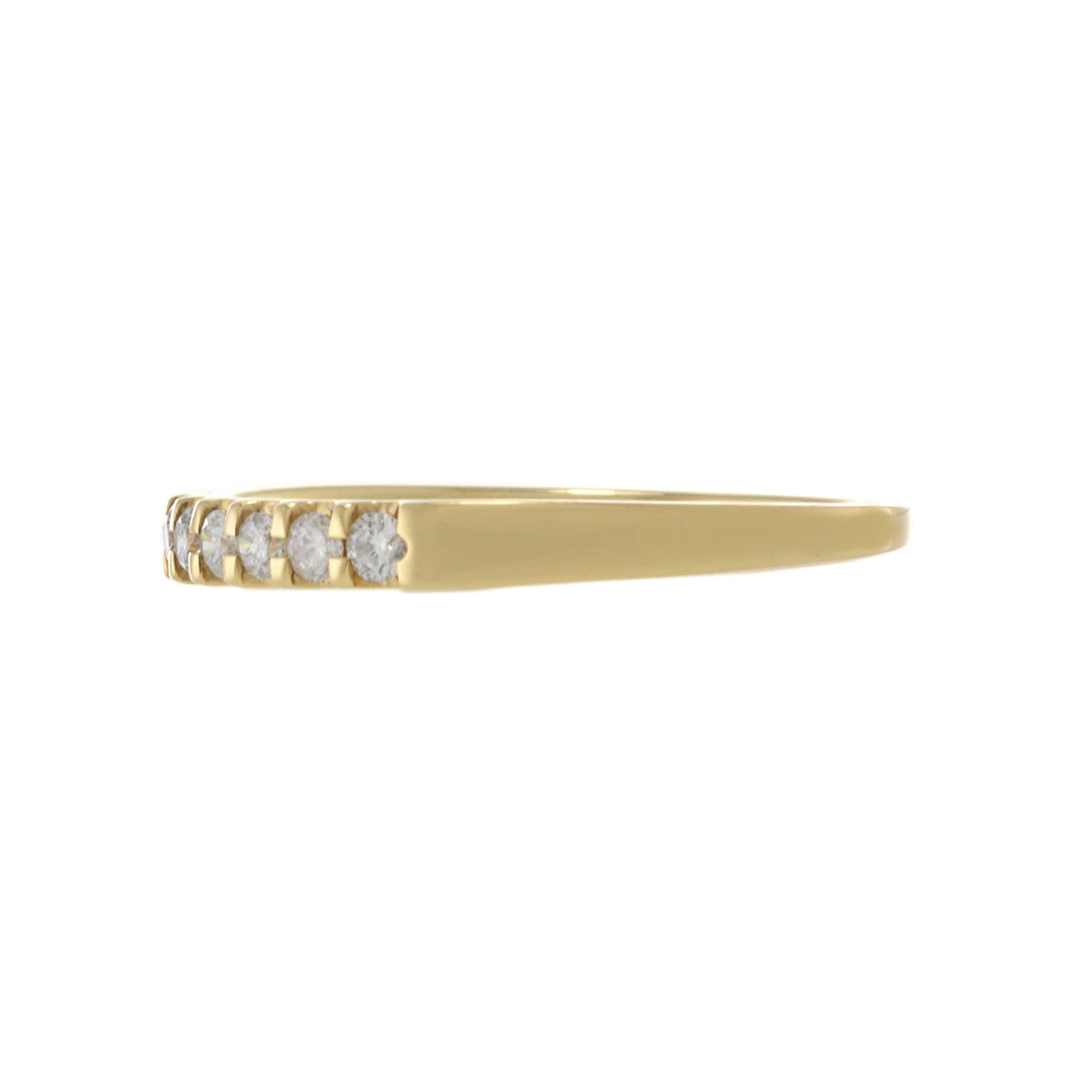 14KT Yellow Gold Prong Set Diamond Band