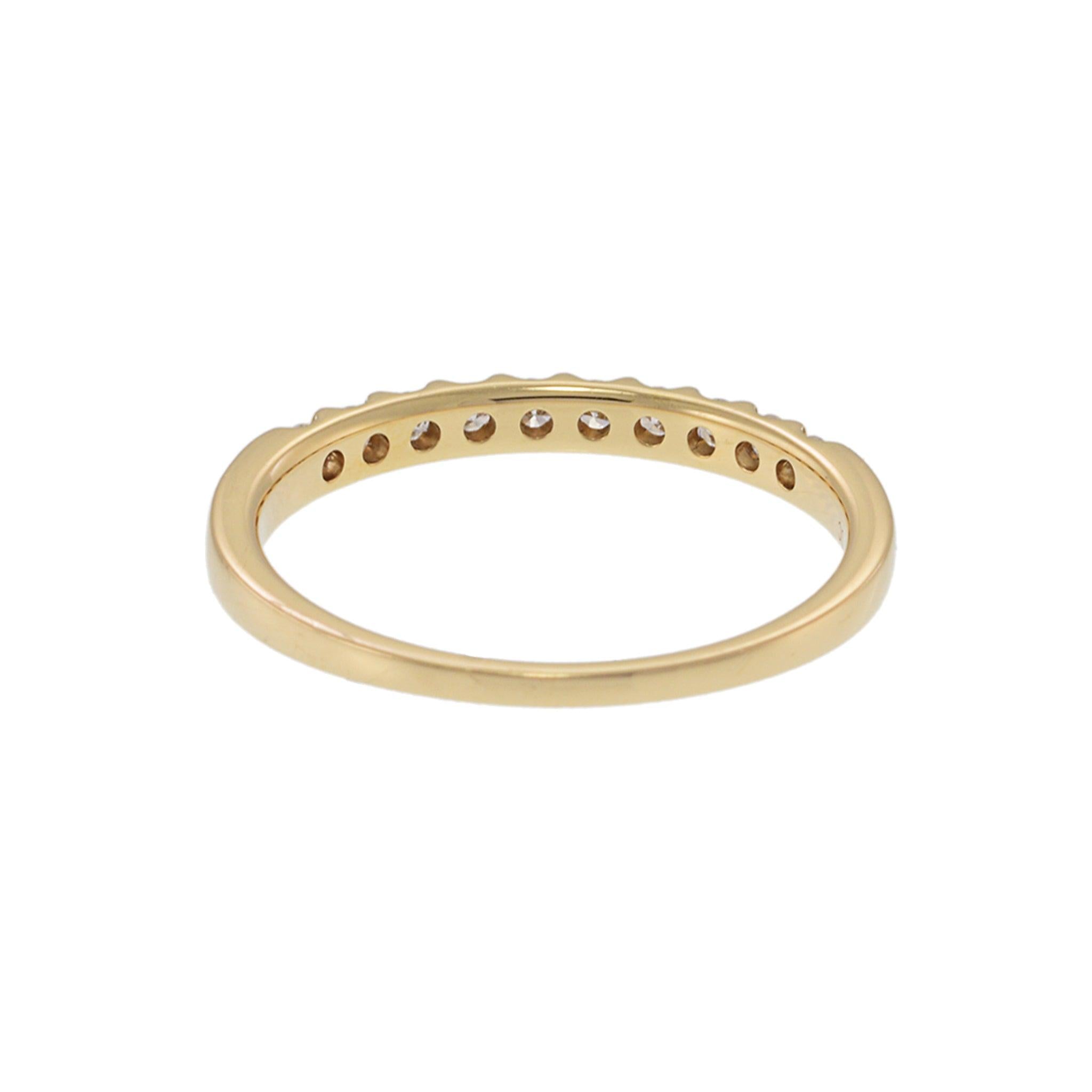 14KT Yellow Gold Prong Set Diamond Band