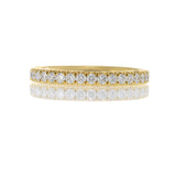 18KT Yellow Gold Eternity Band with Round Cut Diamonds