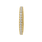 18KT Yellow Gold Eternity Band with Round Cut Diamonds