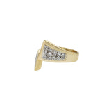 Vintage 14KT Yellow Gold Diamond Wrap Ring