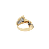 Vintage 14KT Yellow Gold Diamond Wrap Ring