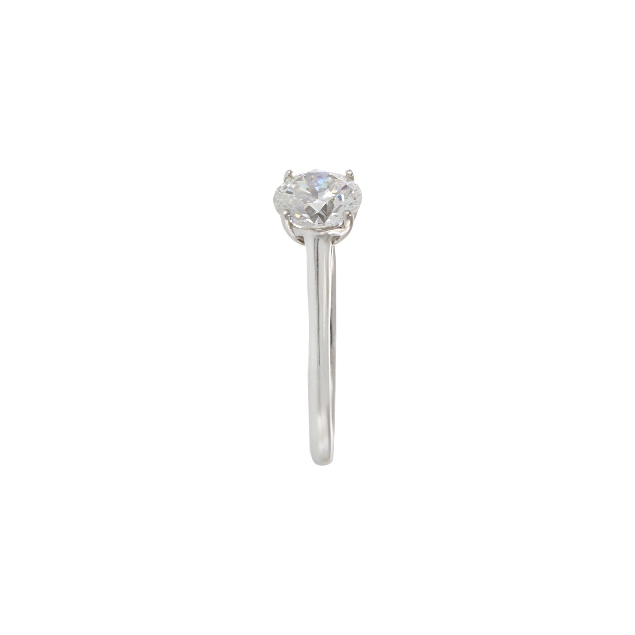 GIA 1.12CT E-VVS2 18kt White Gold Engagement Ring