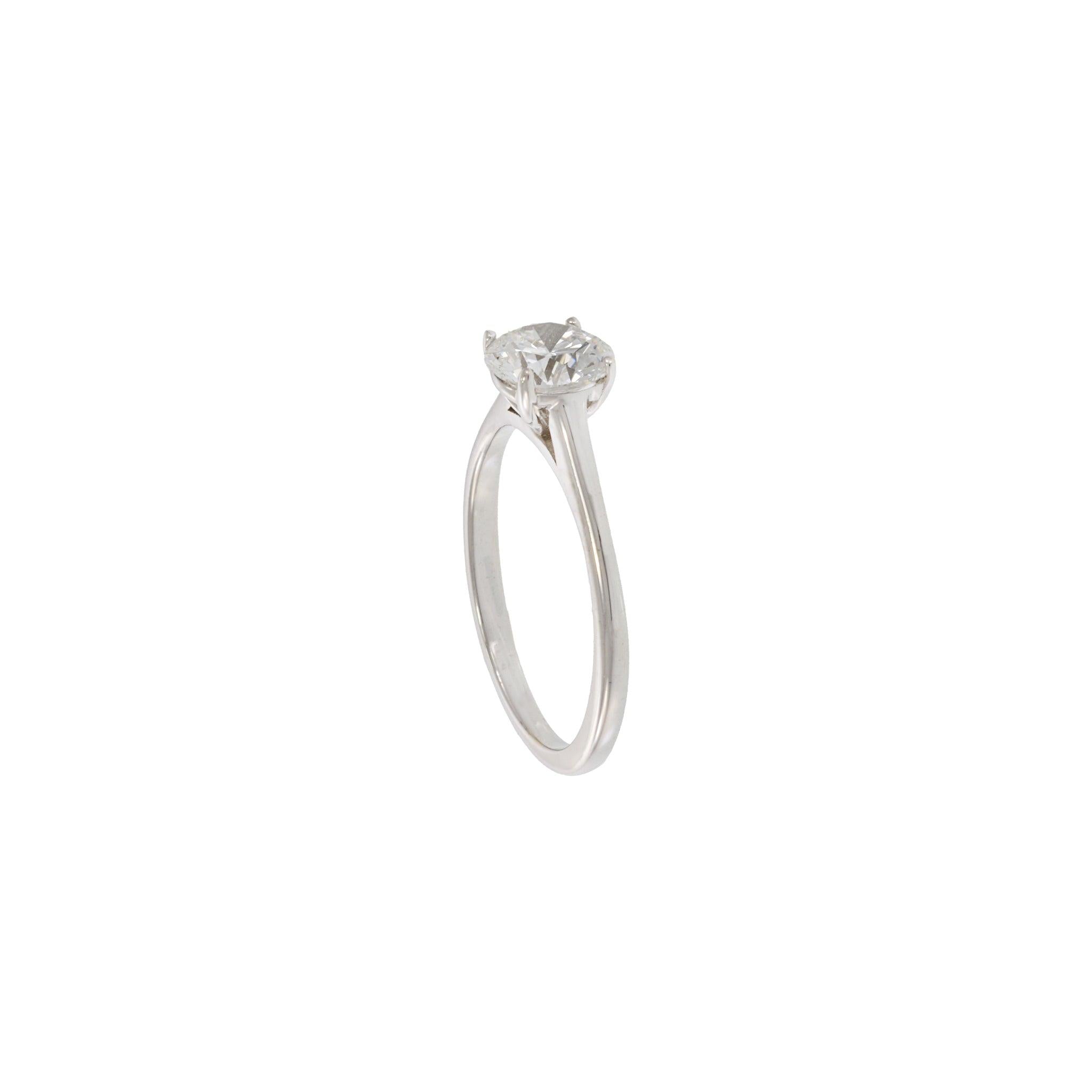 GIA 1.12CT E-VVS2 18kt White Gold Engagement Ring