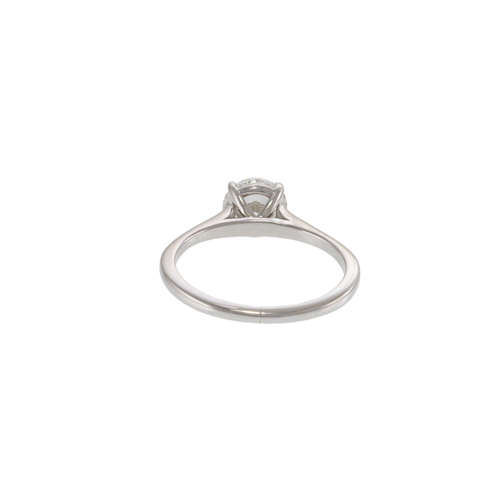GIA 1.12CT E-VVS2 18kt White Gold Engagement Ring