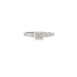 Edwardian Era 18KT Gold & Platinum Top Old European Cut Diamond Ring