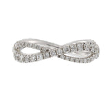 18KT White Gold Infinity Diamond Eternity Band