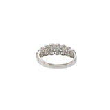 18KT White Gold 0.78CT Round Diamond Millgrain Band
