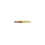 18K Yellow Gold Ruby Stackable Band