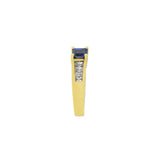 18KT Yellow Gold Sapphire and Tycoon Cut Diamond Ring
