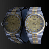 Rolex Midsize 31MM Tridor Datejust Ref. 68279 in 18KT White, Yellow & Rose Gold