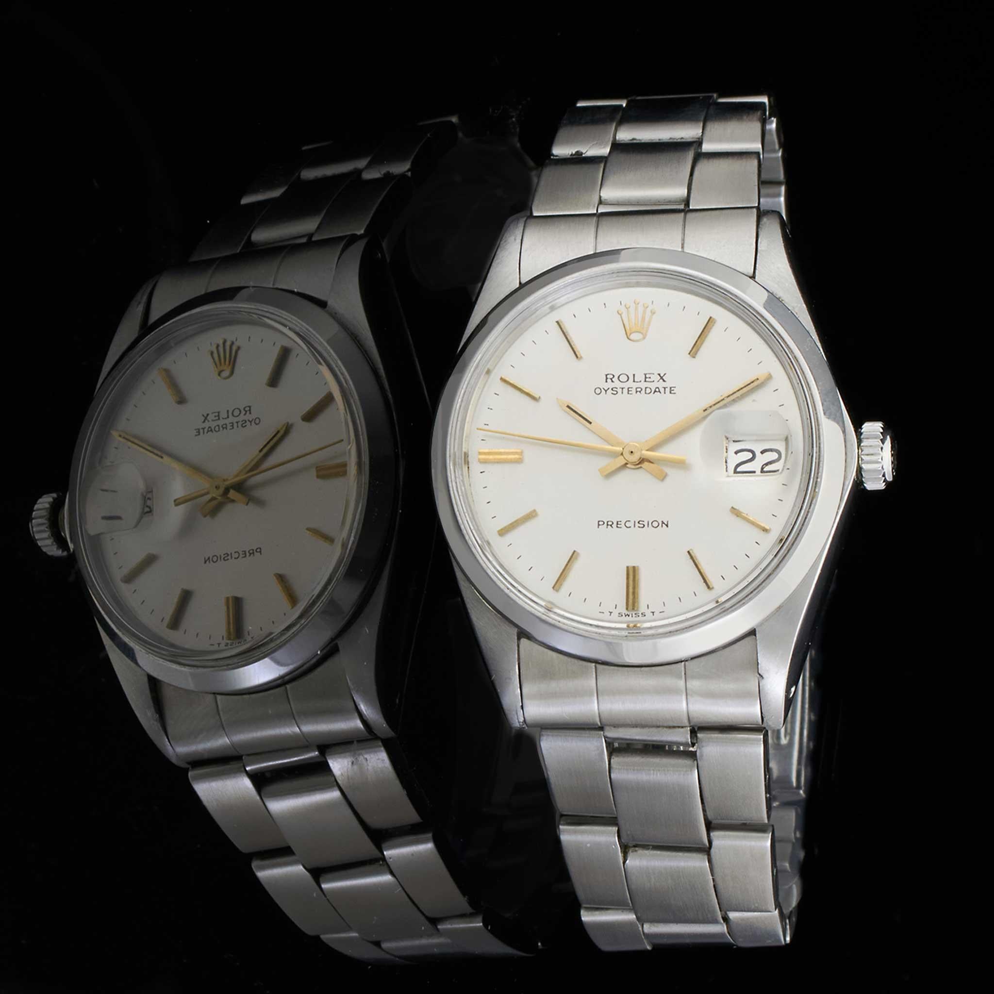 Vintage 1969 Rolex Oysterdate Ref. 6694 Silver Dial 34MM – Manual Wind Cal. 1520