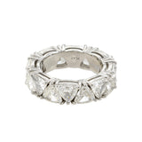 Platinum Trillion Cut Diamond Eternity Band