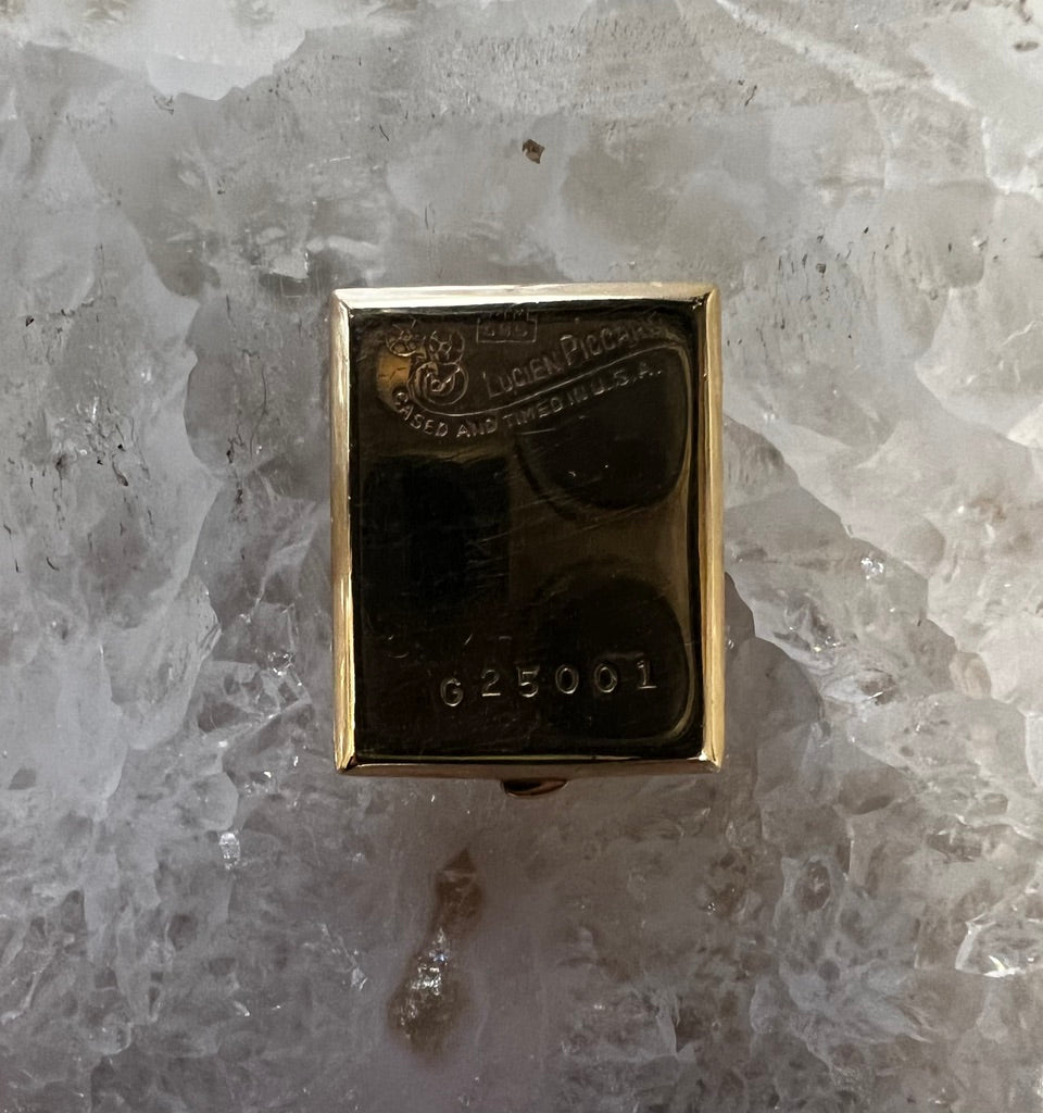 Vintage 1960s 14K Gold Lucien Piccard Bracelet Watch