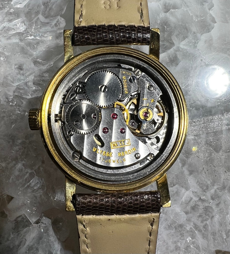 Vintage 1960's Ulysse Nardin 18KT Yellow Gold Watch