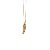 14KT Yellow Gold Butterfly Pendant Necklace