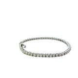 18KT White Gold Diamond Straight Line Tennis Bracelet