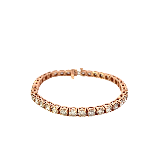 14KT Rose Gold Diamond Tennis Bracelet