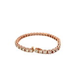 14KT Rose Gold Diamond Tennis Bracelet