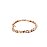 14KT Rose Gold Diamond Tennis Bracelet