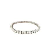 14KT White Gold Straight Line Diamond Bracelet