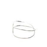 14KT White Gold Criss Cross Bangle