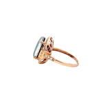 14KT Rose Gold Opal And Diamond Ring