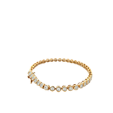 14KT Yellow Gold 1CT Bezel Set Tennis Bracelet