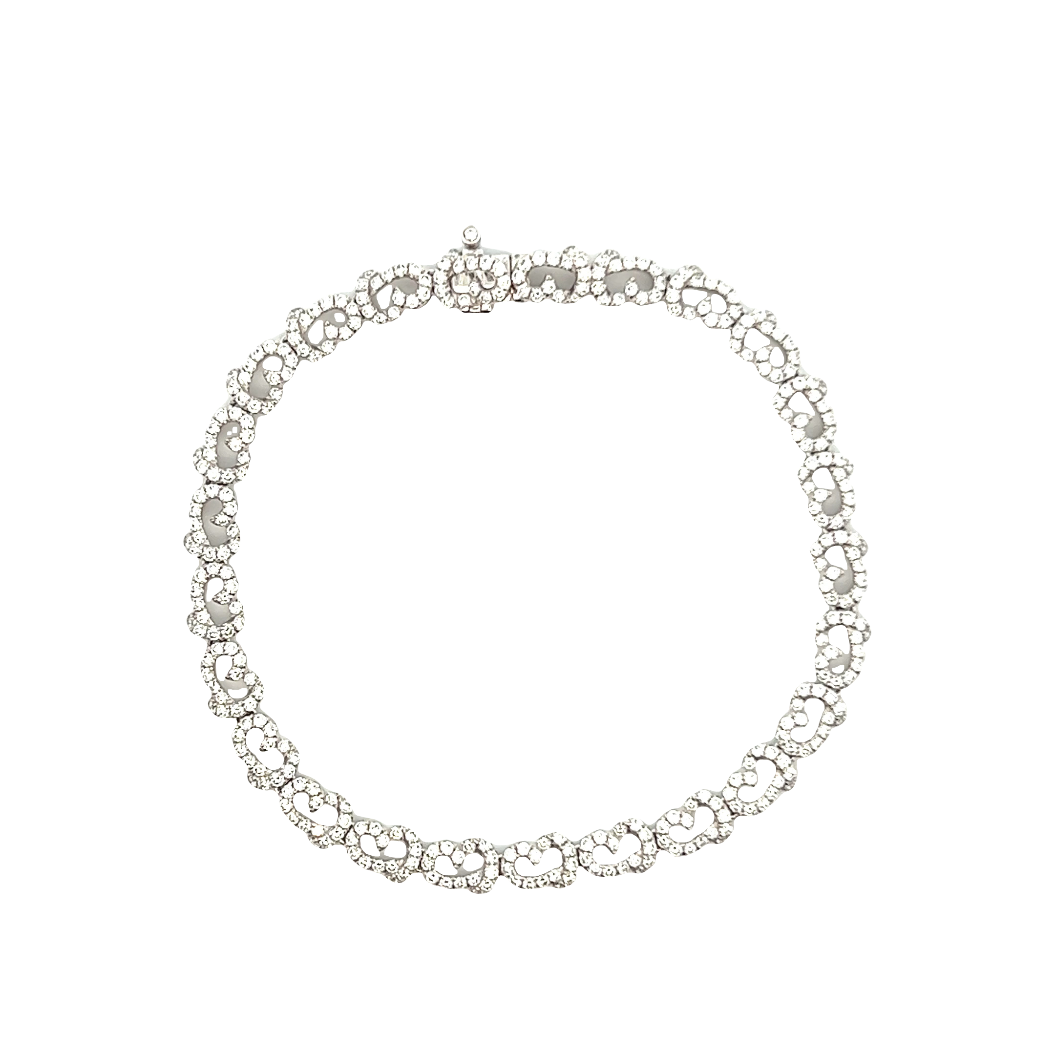 18KT White Gold Diamond Bracelet