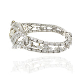 Vintage Circa 1950s Platinum & 14KT Gold 12.26CT-TW Diamond Bracelet