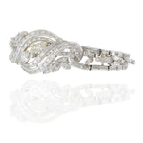 Vintage Circa 1950s Platinum & 14KT Gold 12.26CT-TW Diamond Bracelet