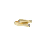 14KT Yellow Gold Wrap Ring with Round Diamond Accents