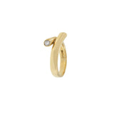 14KT Yellow Gold Wrap Ring with Round Diamond Accents