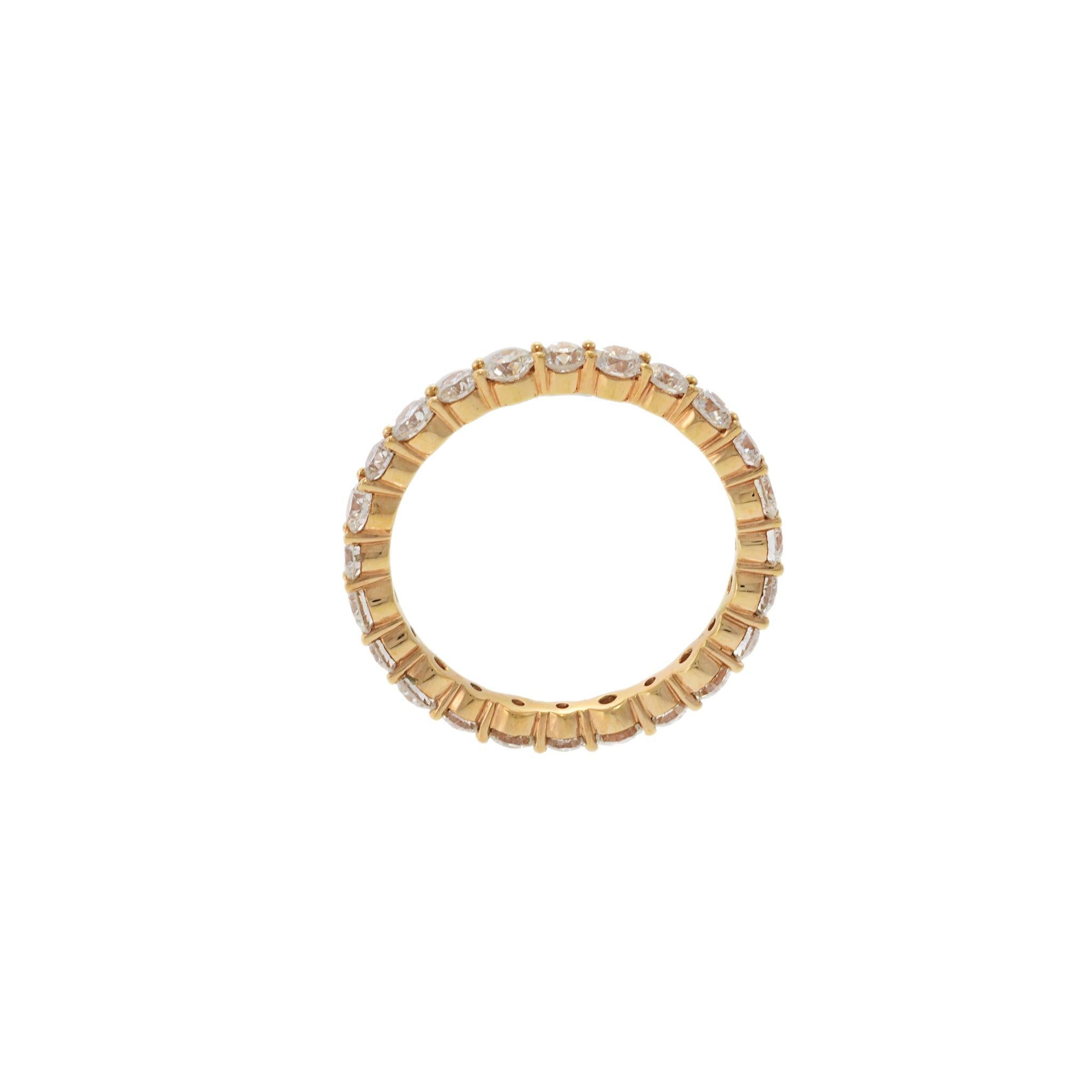 18KT Rose Gold Diamond Eternity Band