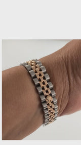 Rolex Lady Datejust 26MM Steel and Everose Gold Ref. 179171 Black Dial
