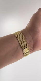 Vintage 1980s Piaget 18KT Yellow Gold Bracelet Watch Ref. 98120 G1