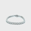 14KT White Gold Bezel Set Diamond Tennis Bracelet