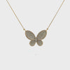 14KT Yellow Gold Butterfly Pendant Necklace