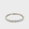 14KT White Gold Straight Line Diamond Bracelet