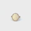 14KT Yellow Gold Opal And Diamond Ring