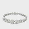 18KT White Gold Multi-Cut Section Diamond Bracelet