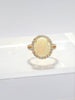 14KT Yellow Gold Opal And Diamond Ring