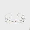 14KT White Gold Criss Cross Bangle