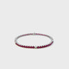 18KT White Gold Diamond And Ruby Bracelet