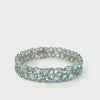 18KT White Gold Aquamarine And Diamond Bracelet